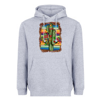 Heather Grey Christmas cactus Heavyweight Hoodie - JahusDesignShop