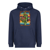Navy Christmas cactus Heavyweight Hoodie - JahusDesignShop