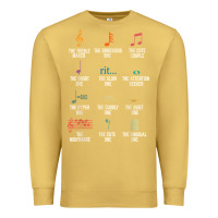 Antique Gold musical notes symbol definition   humor musician t shirt Premium Sweatshirt - linhVisuals