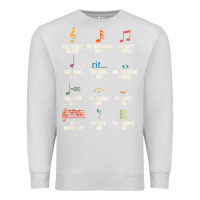 Dove Grey musical notes symbol definition   humor musician t shirt Premium Sweatshirt - linhVisuals