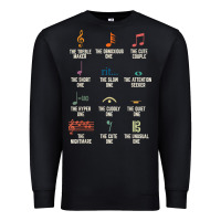 Black musical notes symbol definition   humor musician t shirt Premium Sweatshirt - linhVisuals