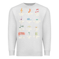 Oatmeal Heather musical notes symbol definition   humor musician t shirt Premium Sweatshirt - linhVisuals