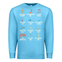 Ocean Blue musical notes symbol definition   humor musician t shirt Premium Sweatshirt - linhVisuals