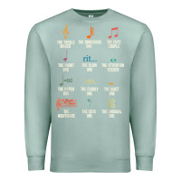 Seafoam musical notes symbol definition   humor musician t shirt Premium Sweatshirt - linhVisuals