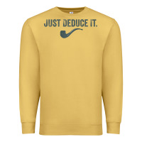 Antique Gold just deduce it funny sherlock holmes detective raglan baseball tee Premium Sweatshirt - linhVisuals