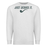 Oatmeal Heather just deduce it funny sherlock holmes detective raglan baseball tee Premium Sweatshirt - linhVisuals