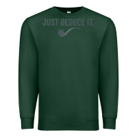 Sports Green just deduce it funny sherlock holmes detective raglan baseball tee Premium Sweatshirt - linhVisuals