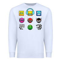 White geometry dash insane Premium Sweatshirt - linhVisuals