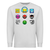 Dove Grey geometry dash insane Premium Sweatshirt - linhVisuals