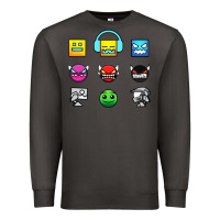Smoke geometry dash insane Premium Sweatshirt - linhVisuals