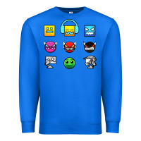 True Royal geometry dash insane Premium Sweatshirt - linhVisuals