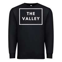 Black san fernando valley sfv valley los angeles trendy design t shirt Premium Sweatshirt - linhVisuals