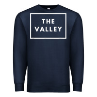 Navy san fernando valley sfv valley los angeles trendy design t shirt Premium Sweatshirt - linhVisuals