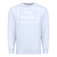 White san fernando valley sfv valley los angeles trendy design t shirt Premium Sweatshirt - linhVisuals