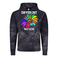 Cloud Black Different Not Less Daisy Autism Puzzle Vintage Hoodie - CowhideDigitalArt