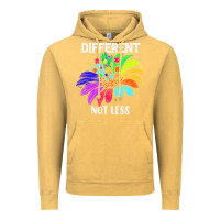 Vintage Mustard Different Not Less Daisy Autism Puzzle Vintage Hoodie - CowhideDigitalArt