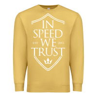 Antique Gold in speed we trust Premium Sweatshirt - linhVisuals