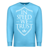 Ocean Blue in speed we trust Premium Sweatshirt - linhVisuals