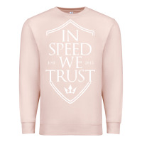 Pale Pink in speed we trust Premium Sweatshirt - linhVisuals