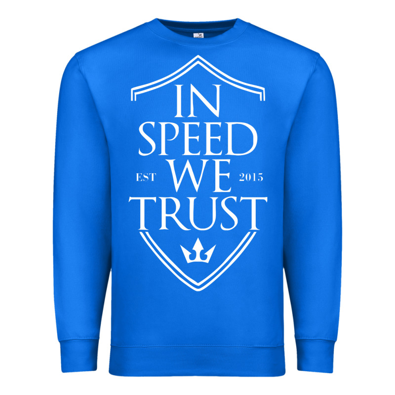 In Speed We Trust Premium Sweatshirt by linhVisuals | Teevron