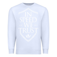 White in speed we trust Premium Sweatshirt - linhVisuals