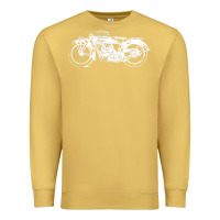 Antique Gold indian scout motorcycle Premium Sweatshirt - linhVisuals