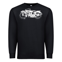 Black indian scout motorcycle Premium Sweatshirt - linhVisuals