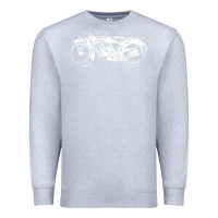 Heather Grey indian scout motorcycle Premium Sweatshirt - linhVisuals