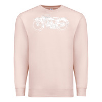 Pale Pink indian scout motorcycle Premium Sweatshirt - linhVisuals