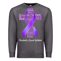 Charcoal Heather pancreatic cancer t shirtfaith hope love pancreatic cancer warrior t s Premium Sweatshirt - linhVisuals
