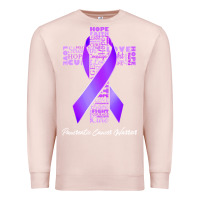 Pale Pink pancreatic cancer t shirtfaith hope love pancreatic cancer warrior t s Premium Sweatshirt - linhVisuals