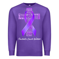 Purple pancreatic cancer t shirtfaith hope love pancreatic cancer warrior t s Premium Sweatshirt - linhVisuals