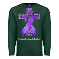 Sports Green pancreatic cancer t shirtfaith hope love pancreatic cancer warrior t s Premium Sweatshirt - linhVisuals