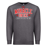 Charcoal Heather miracle on ice Premium Sweatshirt - linhVisuals
