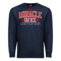 Navy miracle on ice Premium Sweatshirt - linhVisuals