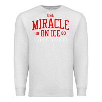 Oatmeal Heather miracle on ice Premium Sweatshirt - linhVisuals