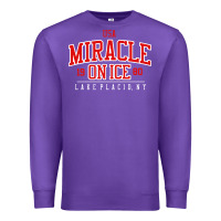 Purple miracle on ice Premium Sweatshirt - linhVisuals