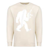 Sandshell bigfoot with rifle sasquatch 2nd amendment gun t shirt Premium Sweatshirt - linhVisuals