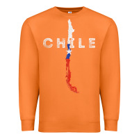 Carrot chilean map and flag   distressed chile souvenir t shirt Premium Sweatshirt - linhVisuals