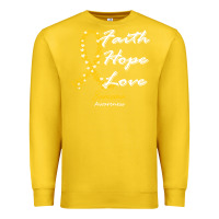 Lemon sarcoma awareness t  shirt sarcoma awareness faith hope love   in this Premium Sweatshirt - linhVisuals