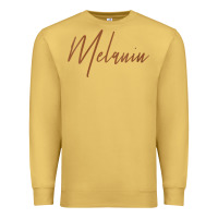 Antique Gold womens melanin for black history v neck t shirt Premium Sweatshirt - linhVisuals