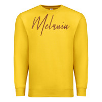 Lemon womens melanin for black history v neck t shirt Premium Sweatshirt - linhVisuals