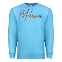 Ocean Blue womens melanin for black history v neck t shirt Premium Sweatshirt - linhVisuals