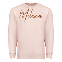Pale Pink womens melanin for black history v neck t shirt Premium Sweatshirt - linhVisuals