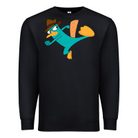 Black perry the platypus Premium Sweatshirt - linhVisuals