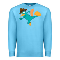 Ocean Blue perry the platypus Premium Sweatshirt - linhVisuals