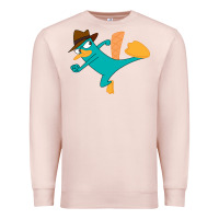 Pale Pink perry the platypus Premium Sweatshirt - linhVisuals