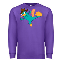 Purple perry the platypus Premium Sweatshirt - linhVisuals