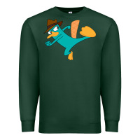 Sports Green perry the platypus Premium Sweatshirt - linhVisuals