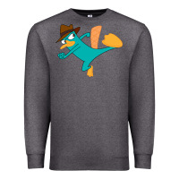 Charcoal Heather perry the platypus Premium Sweatshirt - linhVisuals